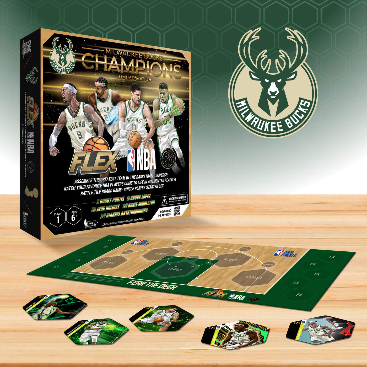 Flex NBA Bucks Champions 1-Player Starter Set